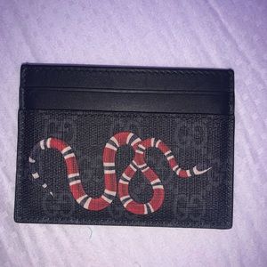 Gucci Kingsnake Print Cardholder